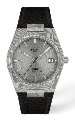 Tissot PRX Damascus Steel