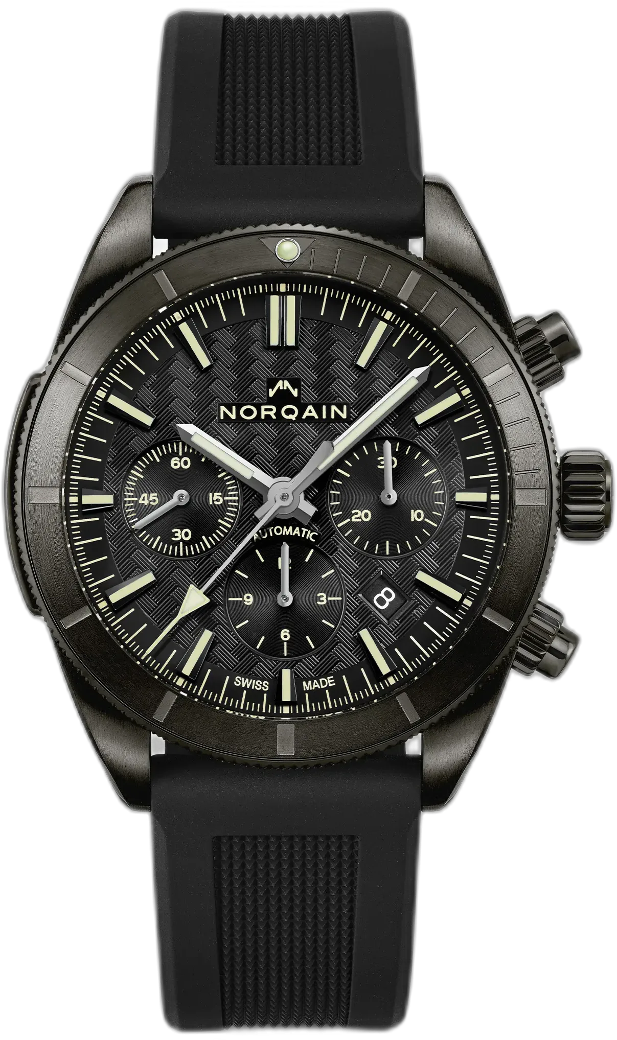 Norqain Adventure Sport Chrono 44mm DLC — alternative to Longines LONGINES SPIRIT FLYBACK TITANIUM