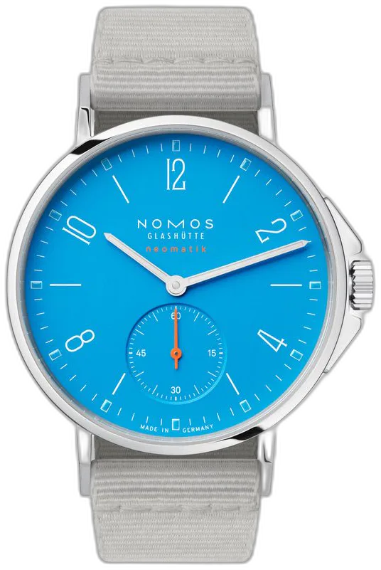 NOMOS Glashütte Ahoi neomatik siren blue — alternative to anOrdain Model 2