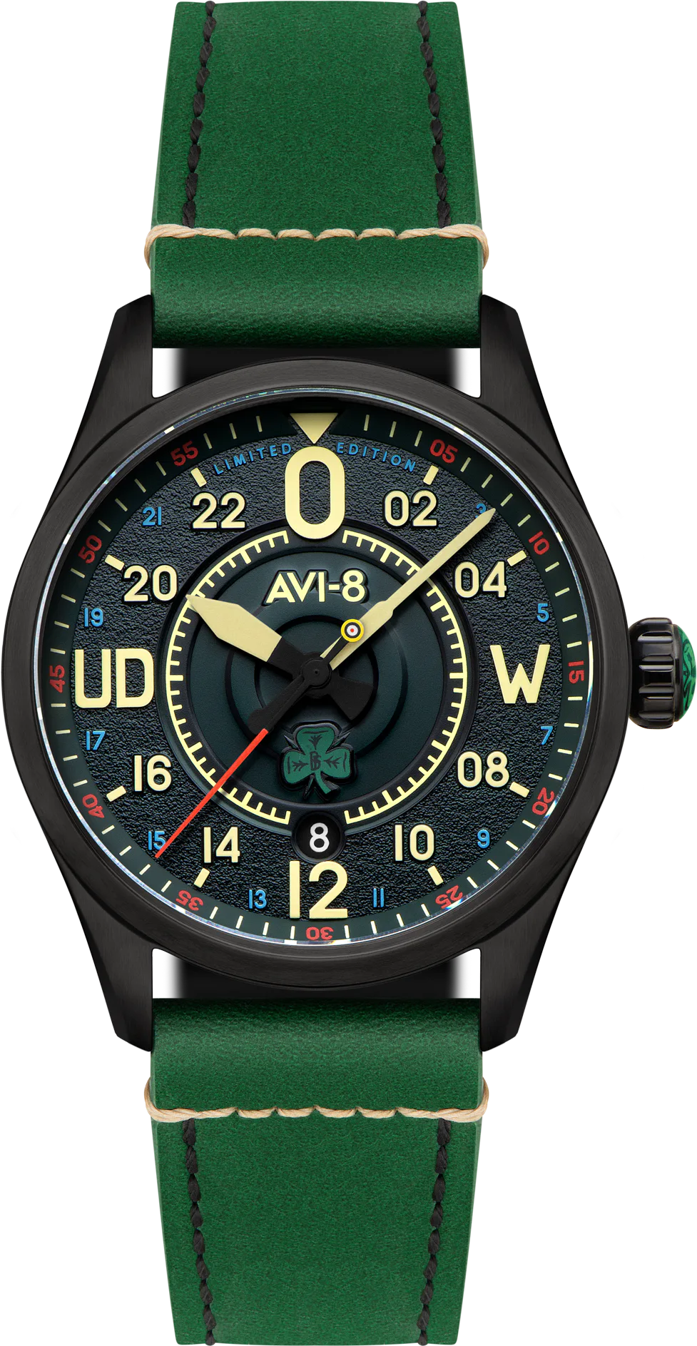 AVI-8 Spitfire Smith 24-Hour Automatic Paddy Limited Edition — alternative to Hamilton Khaki Aviation X-Wind Day Date Auto