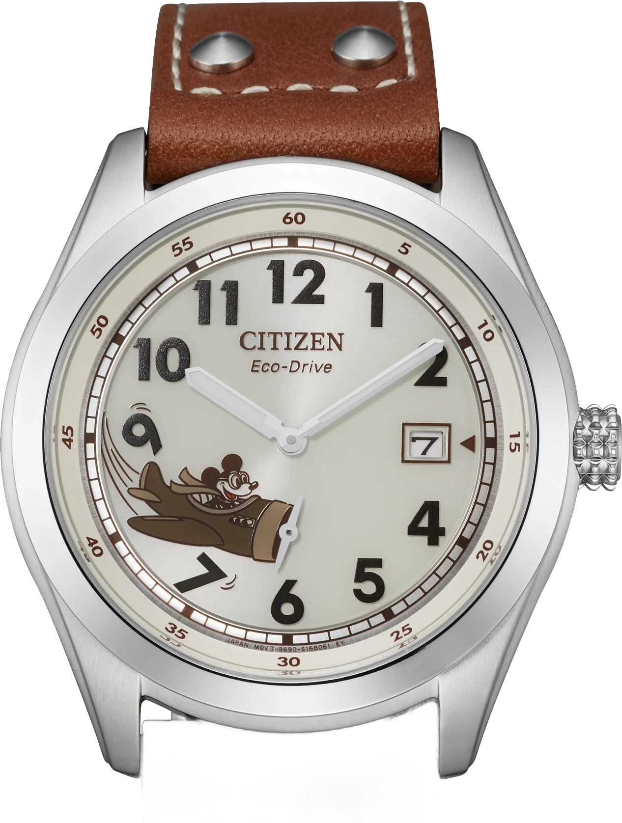 Citizen Mickey Aviator — alternative to AVI-8 Flyboy Airmaster 40 Meca-Quartz Snoopy Flying Ace (Doghouse Green)