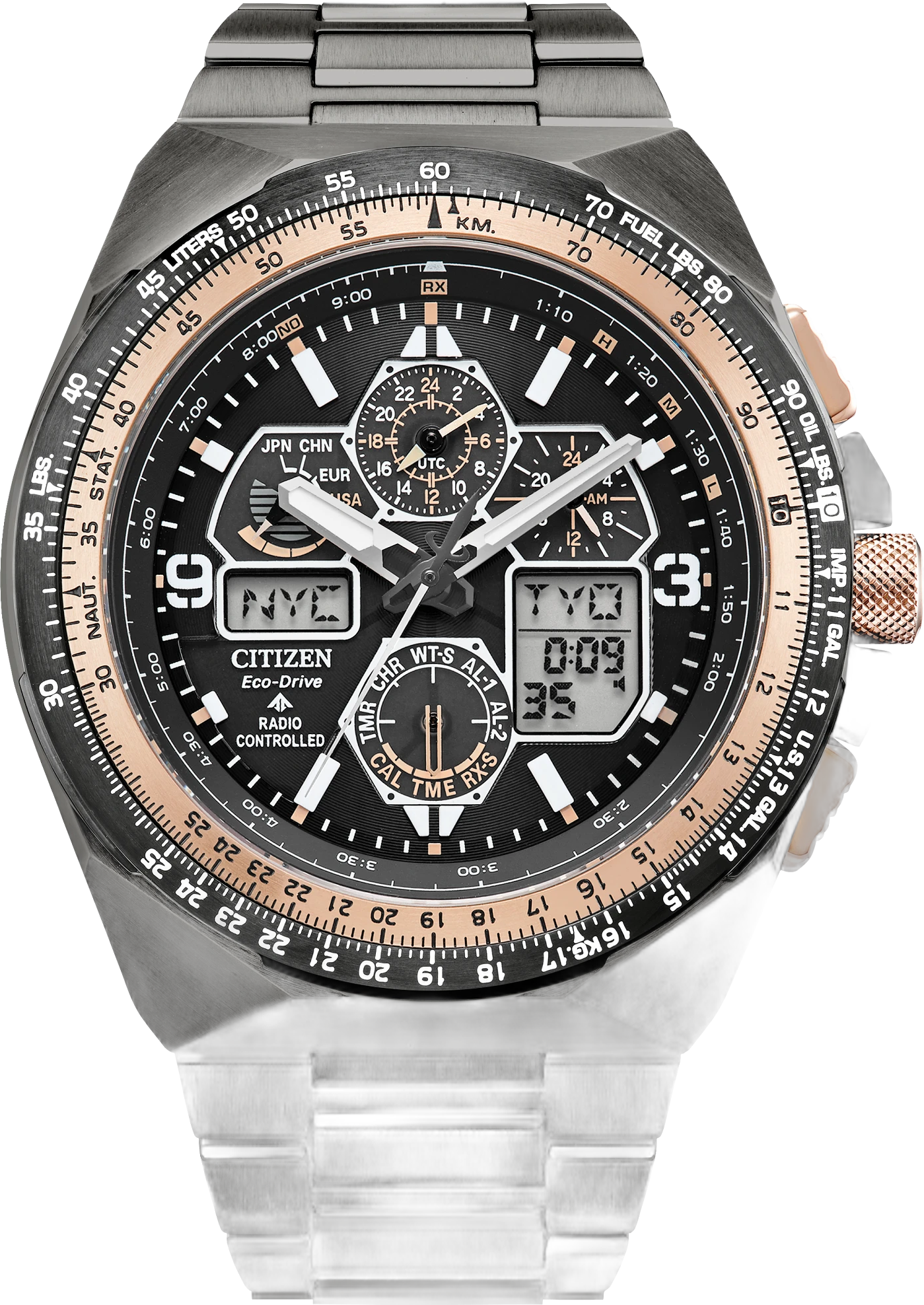 Citizen Promaster Skyhawk A-T — alternative to AVI-8 DESERT BLACK Dual Time