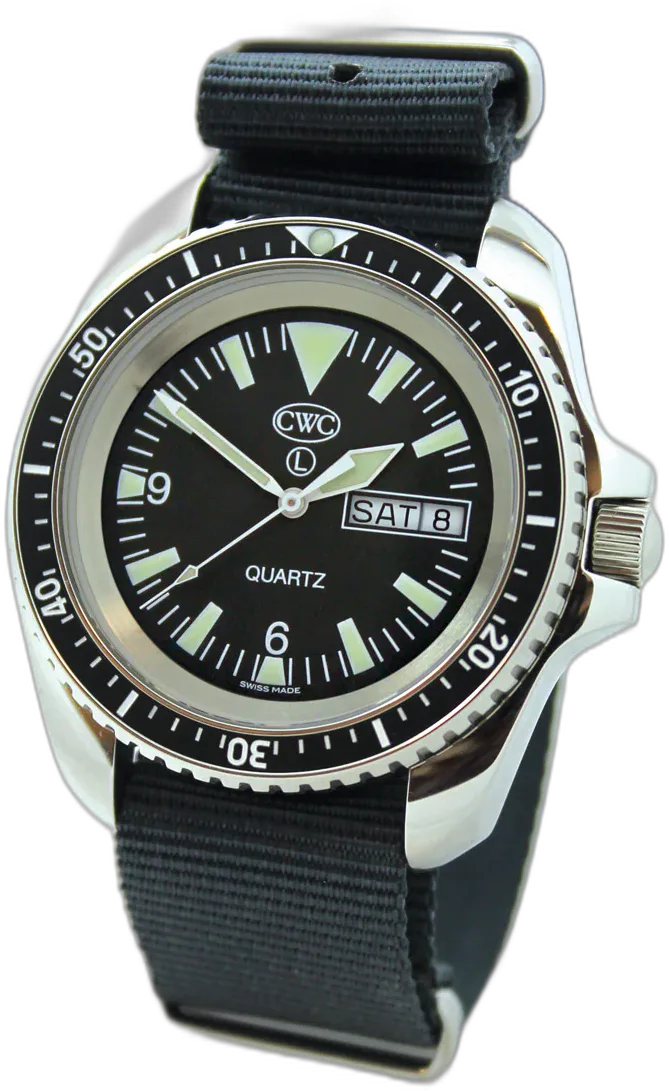 CWC Quartz Divers Watch Mk.2 Day/Date Polished Case — alternative to CWC Quartz Divers Watch Mk.2 Polished Case