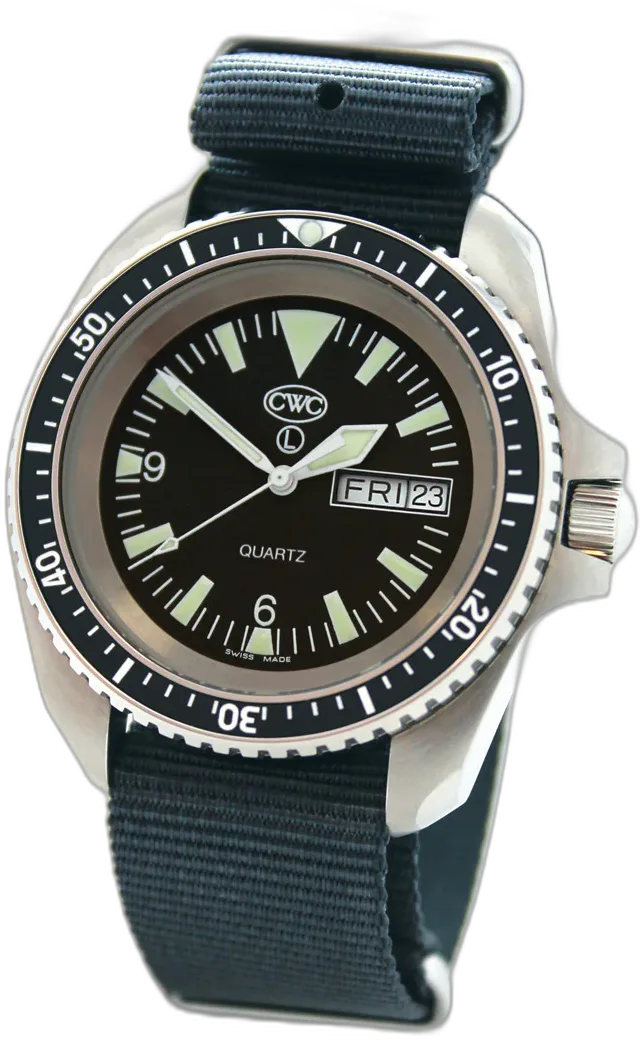 CWC RN Quartz Divers Watch Mk.2 Day/Date, Matte Top — alternative to CWC Arctic Radar Quartz Diver Watch