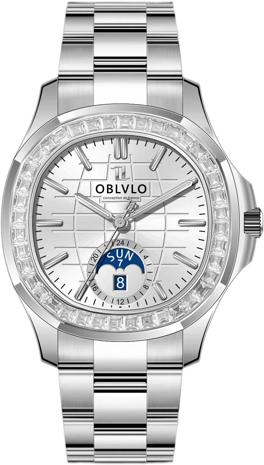 Oblvlo FM SL Day-Date Square — alternative to Monta Black