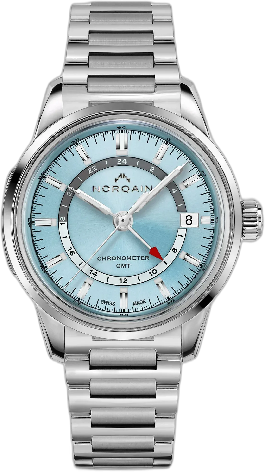 Norqain Freedom 60 GMT 40mm Ice Blue — alternative to Venezianico Nereide GMT 39