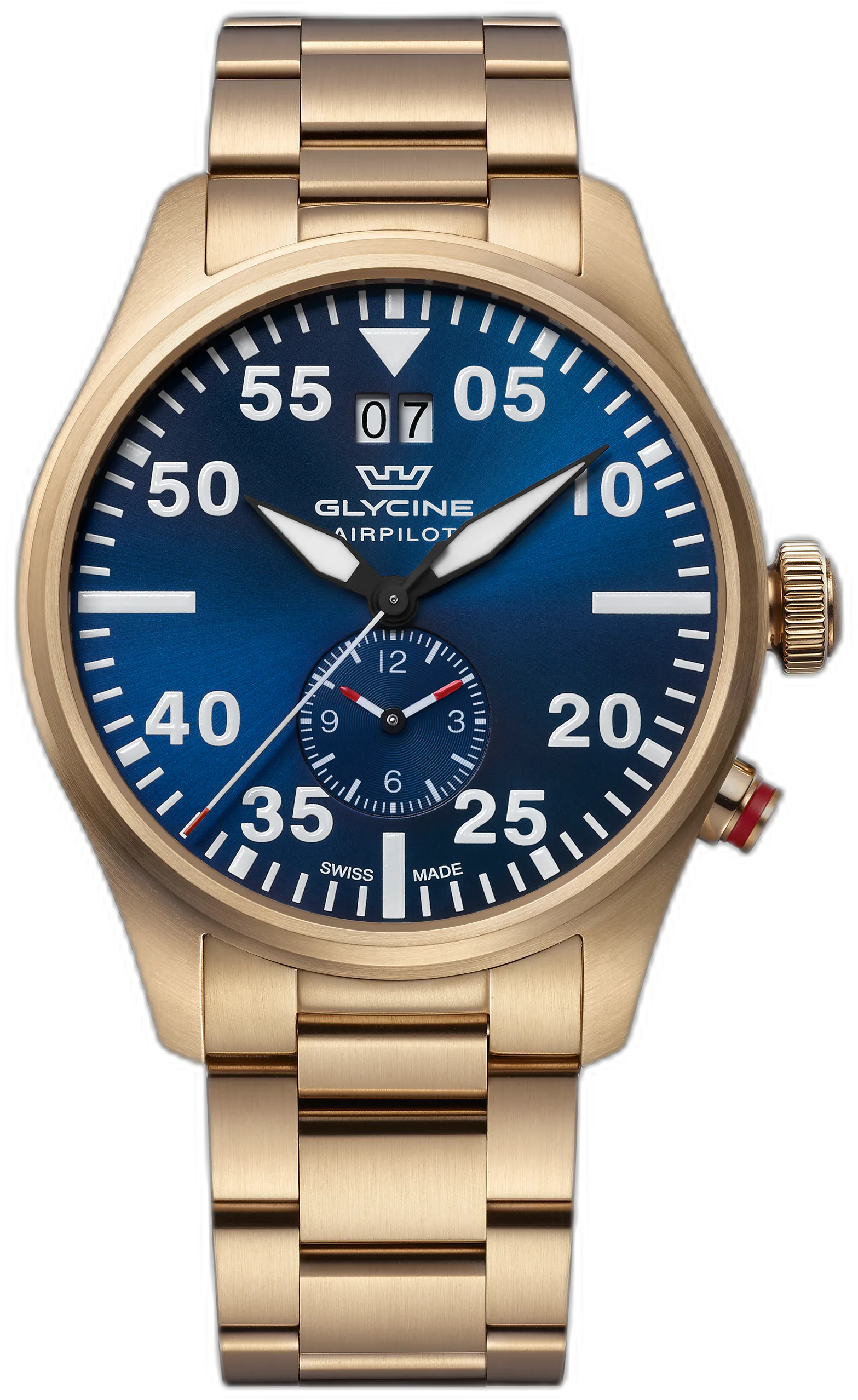 Glycine Airpilot Dual Time — alternative to AVI-8 Flyboy Airmaster 40 Meca-Quartz Snoopy Flying Ace (Doghouse Green)