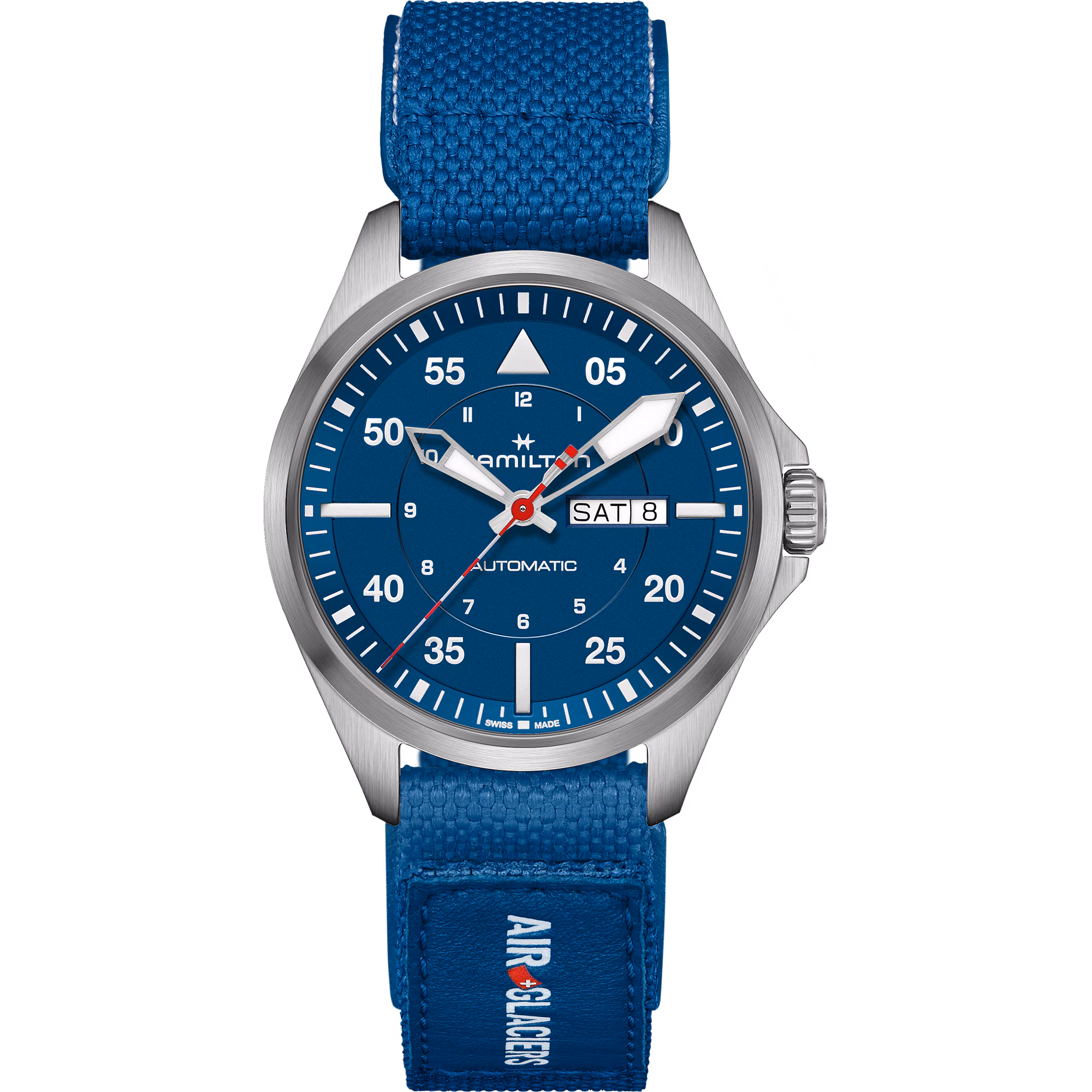 Hamilton Khaki Aviation Pilot Day Date Auto - Air-Glaciers Edition — alternative to Seiko Alpinist
