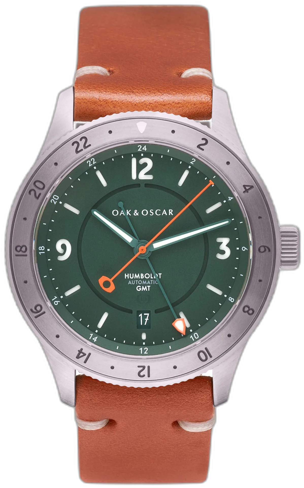 Oak & Oscar The Humboldt GMT Titanium — alternative to Nivada Grenchen Antarctic GMT