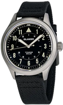 Islander Islander Babylon HV1000 Titanium Solar Field Watch with Black Dial #ISL-333 — alternative to Vaer 41.5mm