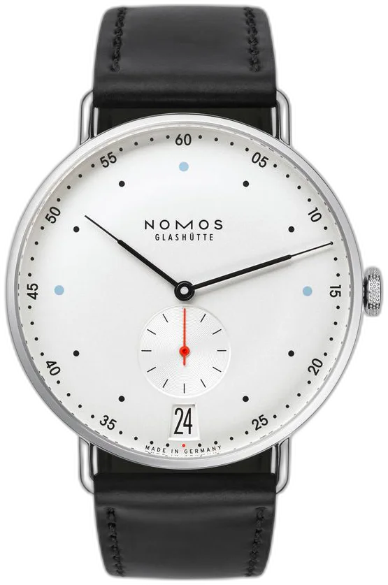 NOMOS Glashütte Metro 38 date — alternative to Longines ELEGANT COLLECTION