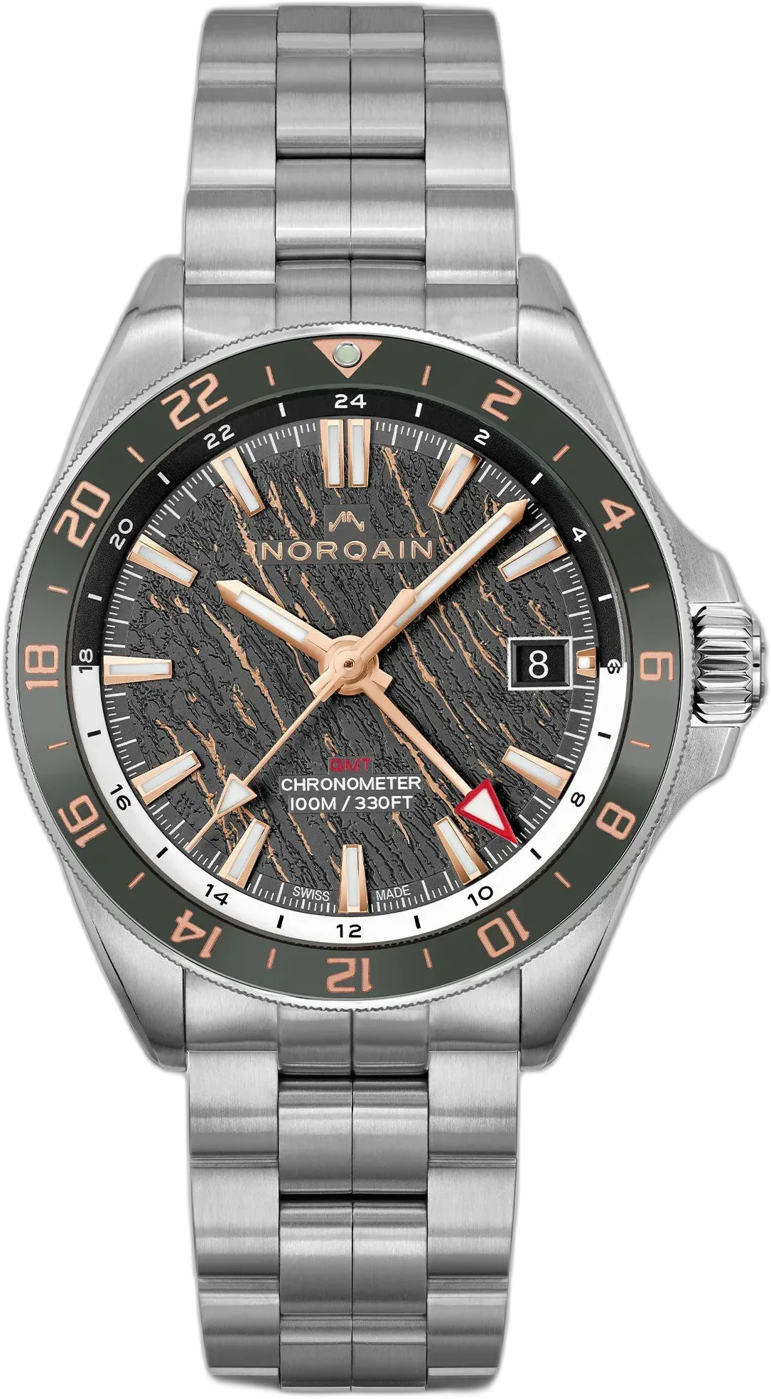Norqain NEVEREST GMT Glacier 41mm Grey Gold — alternative to Norqain Freedom 60 GMT 40mm Ice Blue