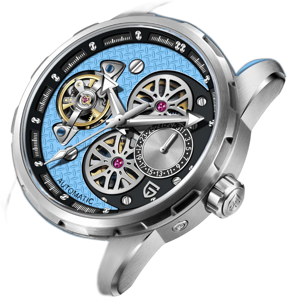 Pagani Design PD-YS022 Tourbillon — alternative to Longines LONGINES SPIRIT FLYBACK TITANIUM