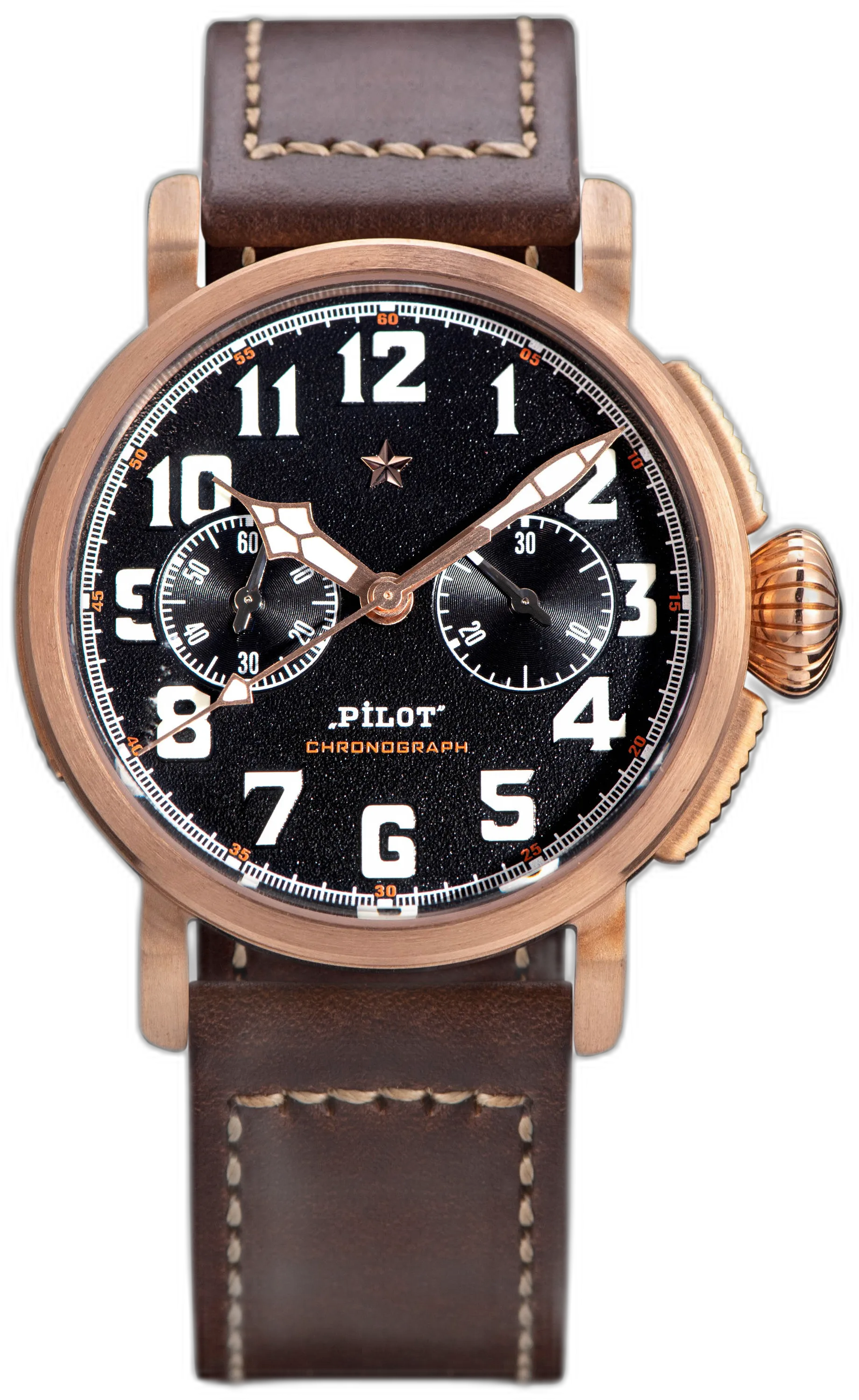 Sugess Pilot Master SUPILOT (Bronze) — alternative to Longines LONGINES SPIRIT FLYBACK TITANIUM