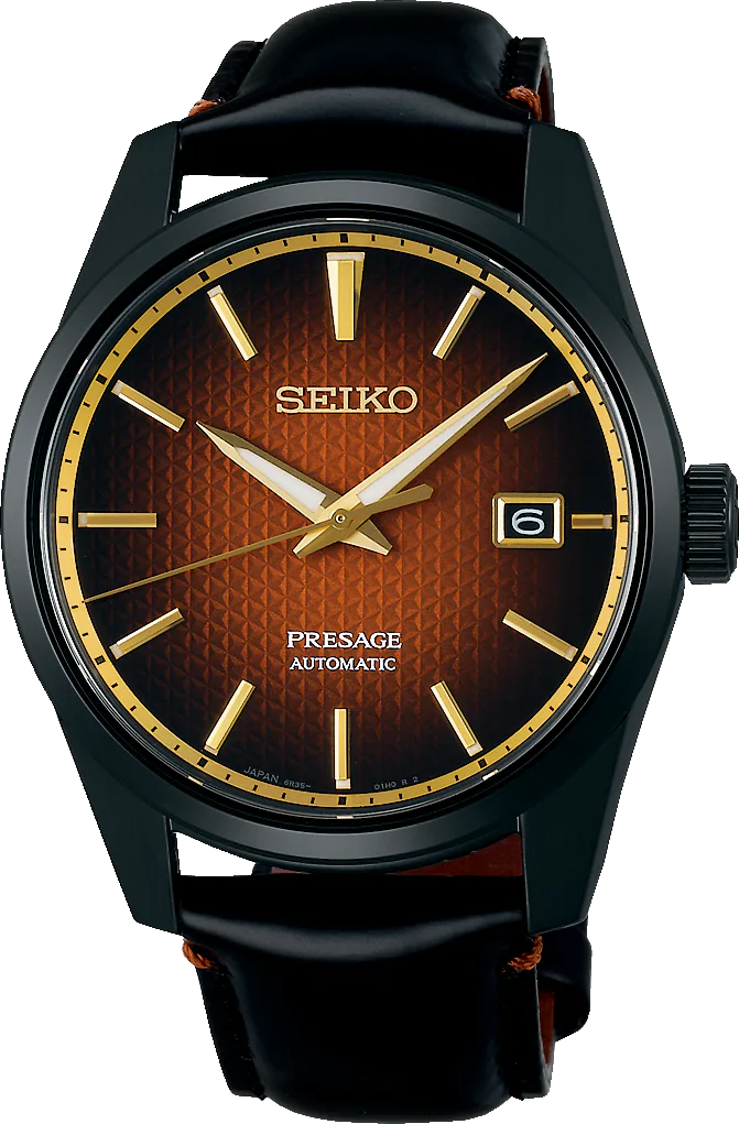 Seiko Presage Sharp Edged Series Sharp Edged Series Kabuki-inspired Limited Edition — alternative to Monta Black