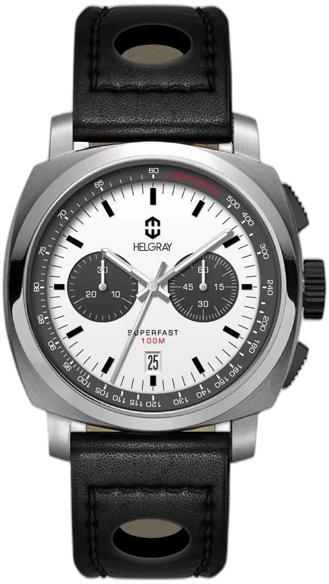 Helgray Superfast Automatic - Silver Panda — alternative to Bell & Ross WW2 MILITARY TOURBILLON ROSE GOLD