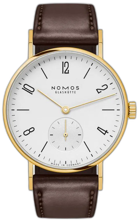NOMOS Glashütte Tangente gold 33 doré — alternative to NOMOS Glashütte Ludwig gold enamel white