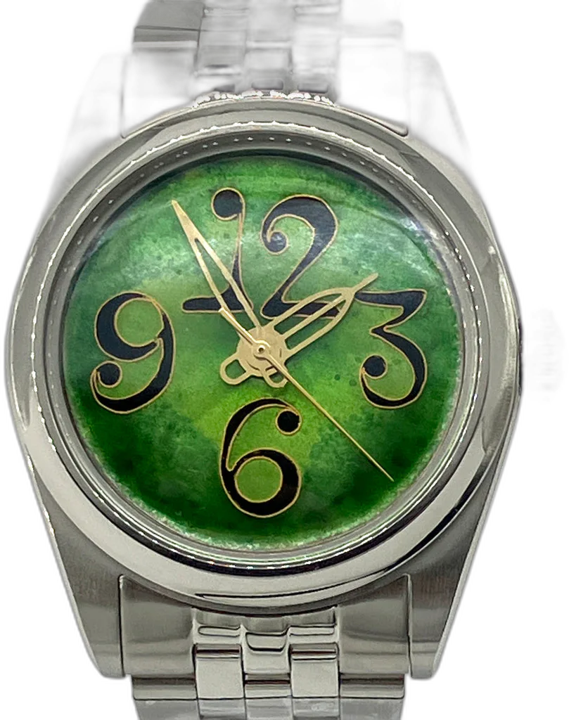 Cincinnati Watch Company The Numbers on Green — alternative to Seiko Presage Inspired by Japanese Gardens