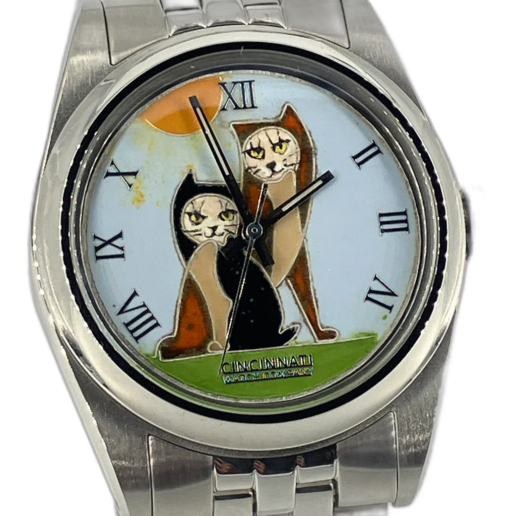 Cincinnati Watch Company Two Cats in Front of the Sun — alternative to Cincinnati Watch Company Mid-Century Modern