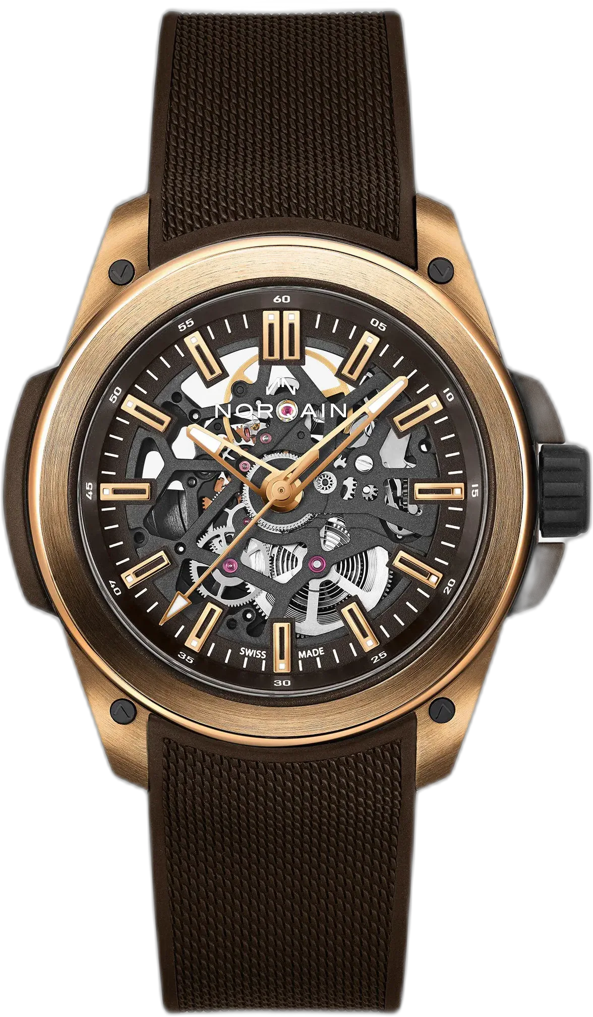 Norqain Wild ONE Skeleton 42mm Gold — alternative to Sugess Tourbillon Master S454