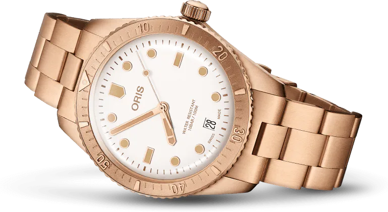 Oris Divers Sixty‑Five Date — alternative to Glycine Combat Sub Bronze