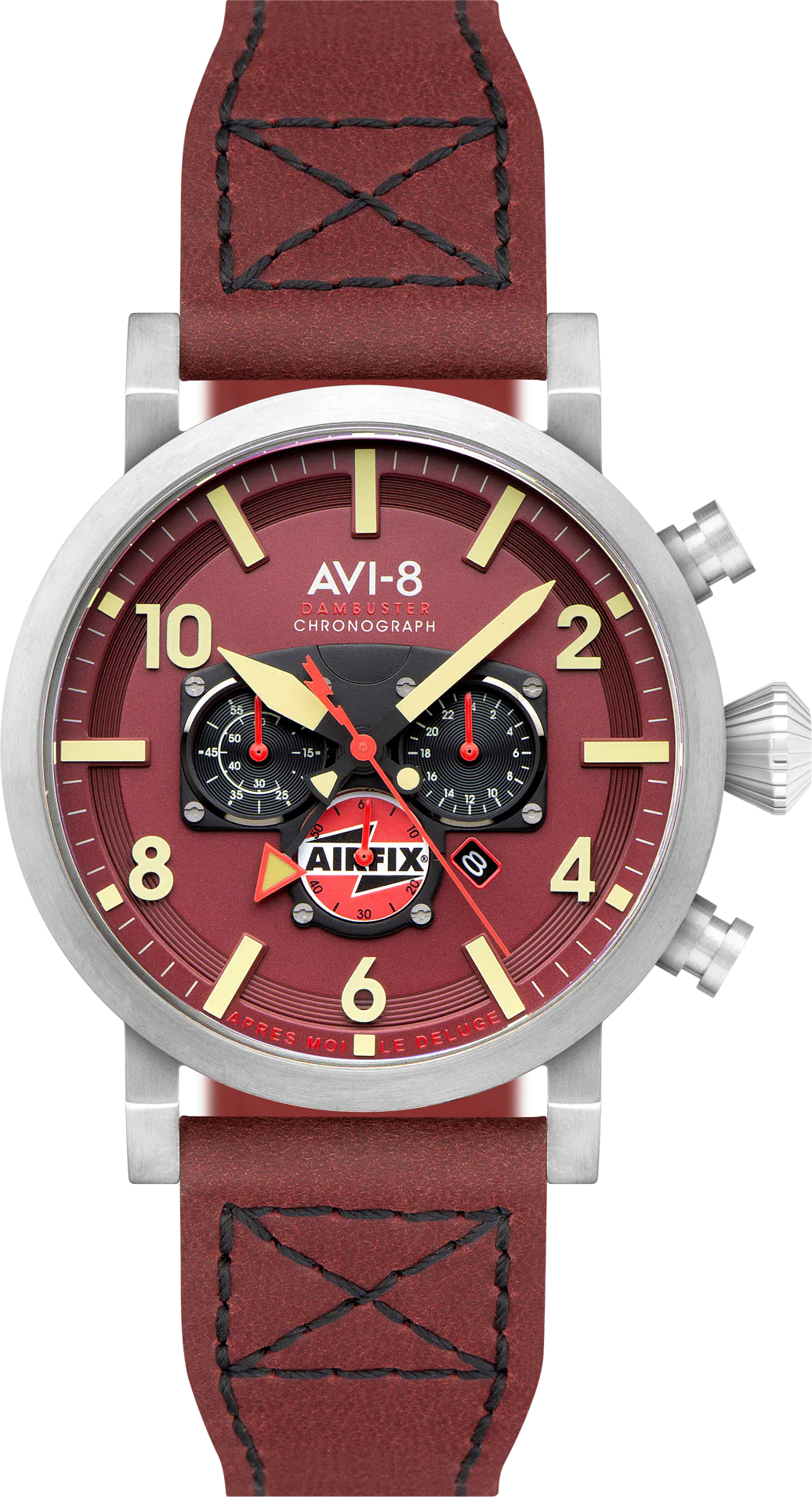 AVI-8 Dambuster Gibson Dual Time Chronograph Airfix Edition — alternative to Dryden Chrono Diver Hometown