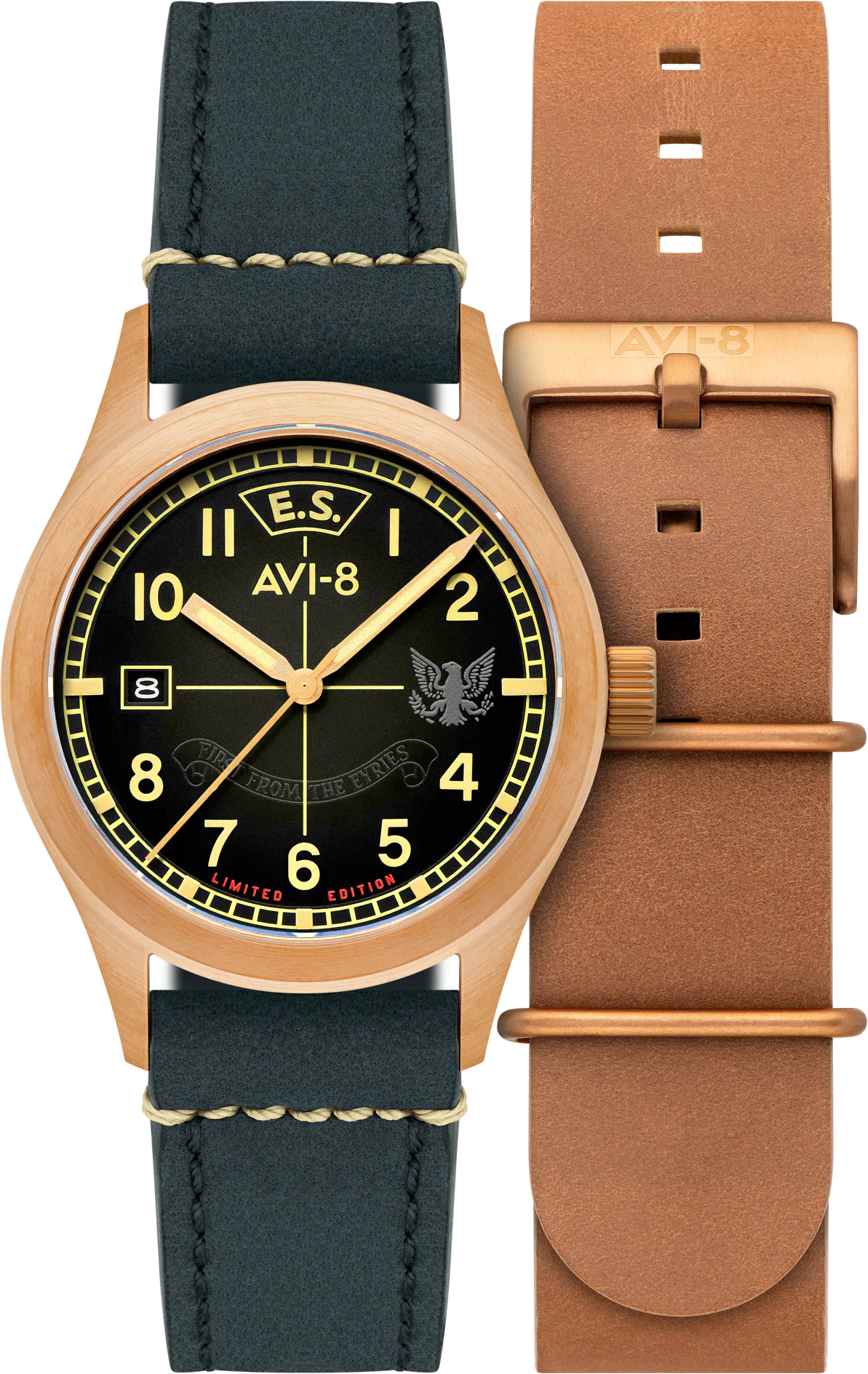 AVI-8 Flyboy Eagle Squadron Automatic Bronze 85th Limited Edition