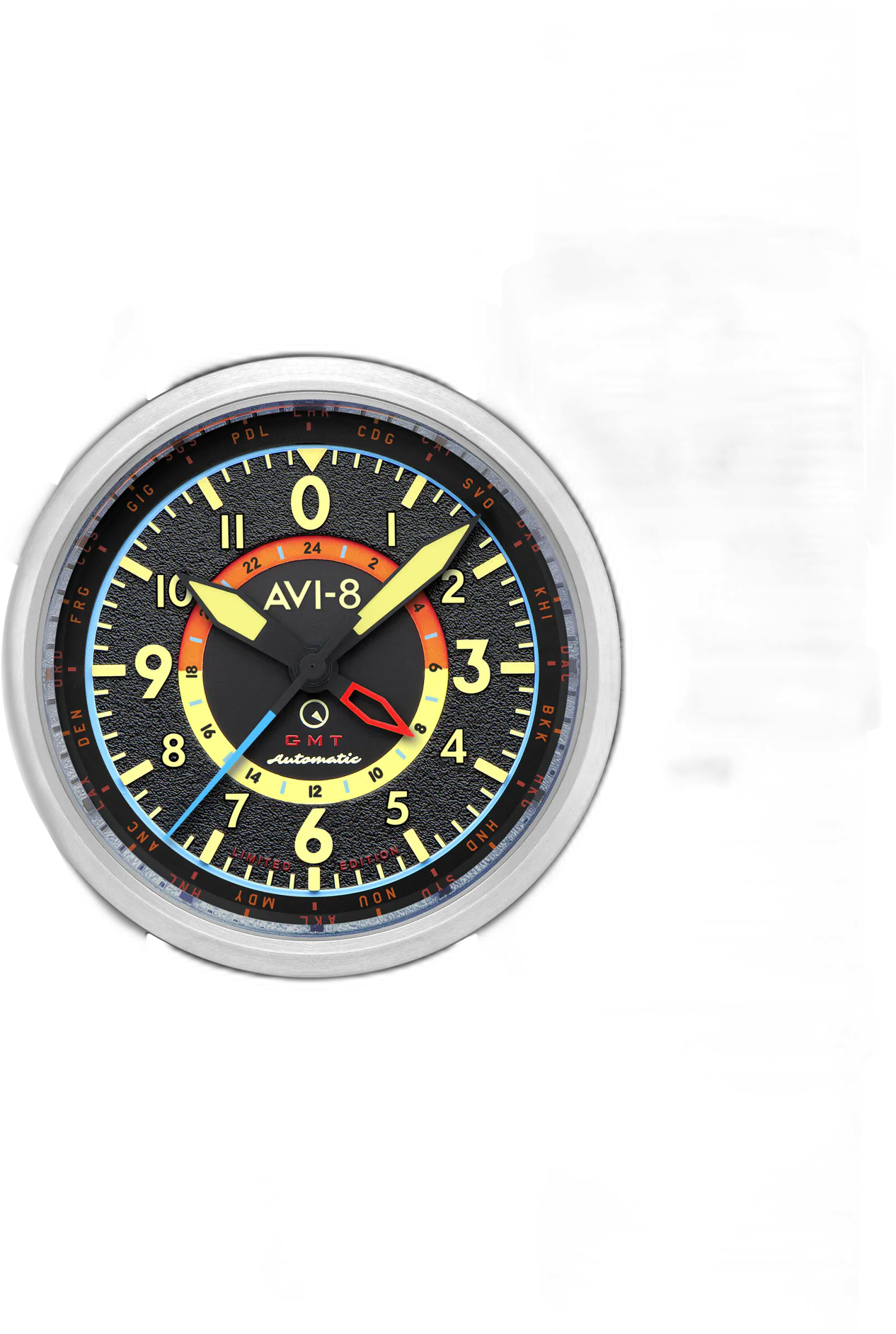 AVI-8 Flyboy Wingman Worldtimer GMT Automatic — alternative to Ikepod Skypod