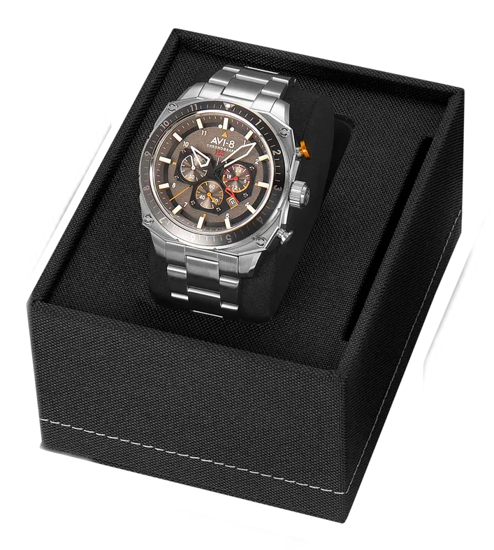 AVI-8 Hawker Hunter Atlas Dual Time Chronograph — alternative to Dryden Chrono Diver Hometown