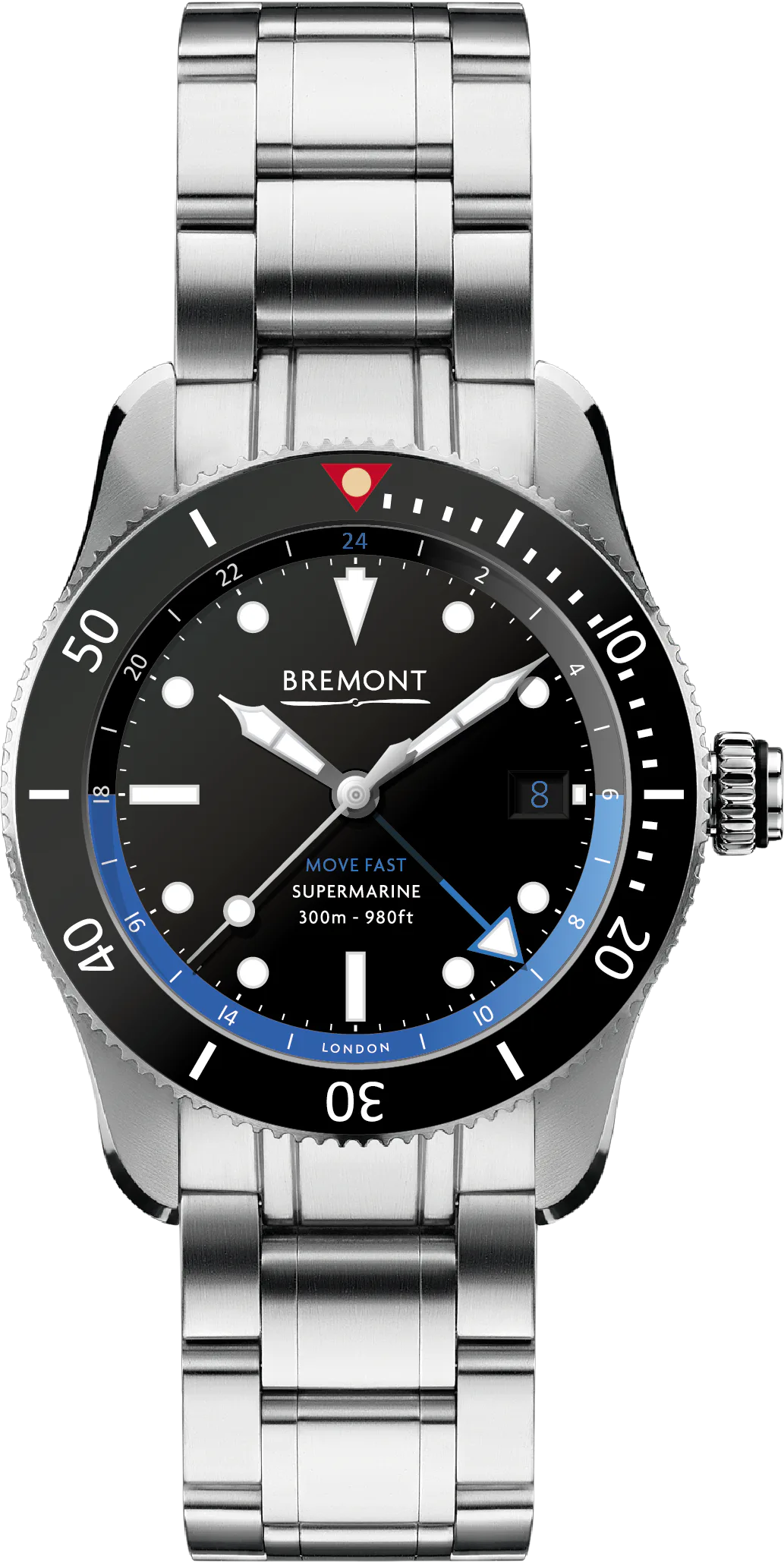 Bremont The Meta Kronos — alternative to Islander Islander Northport Hi-Beat Automatic Dive Watch with Ocean Blue and White Ripple Dial #ISL-195