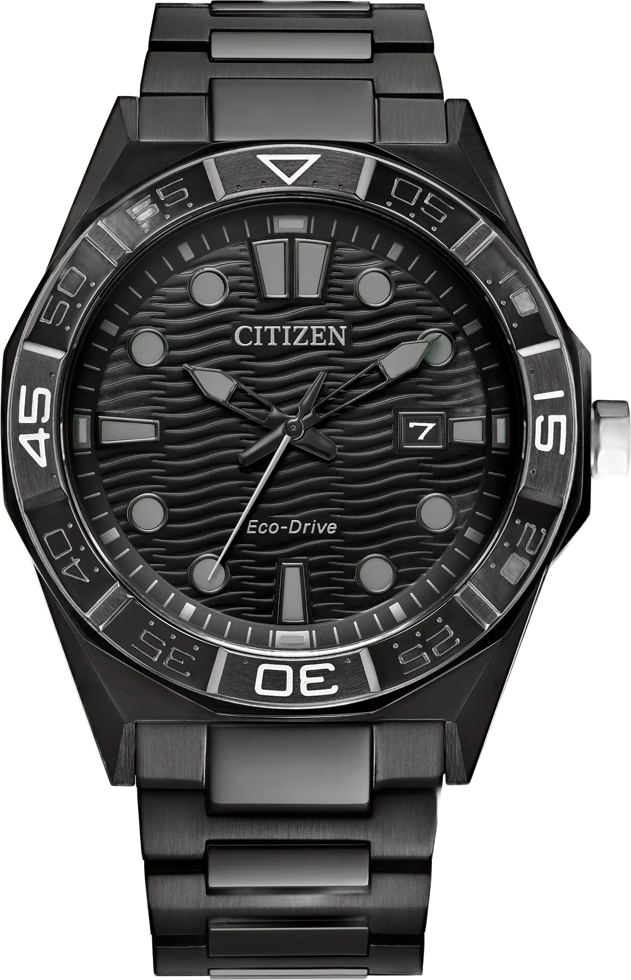 Citizen Brycen — alternative to Islander Islander Rocky Point PVD Analog-Digital Watch with Black Dial #ISL-331