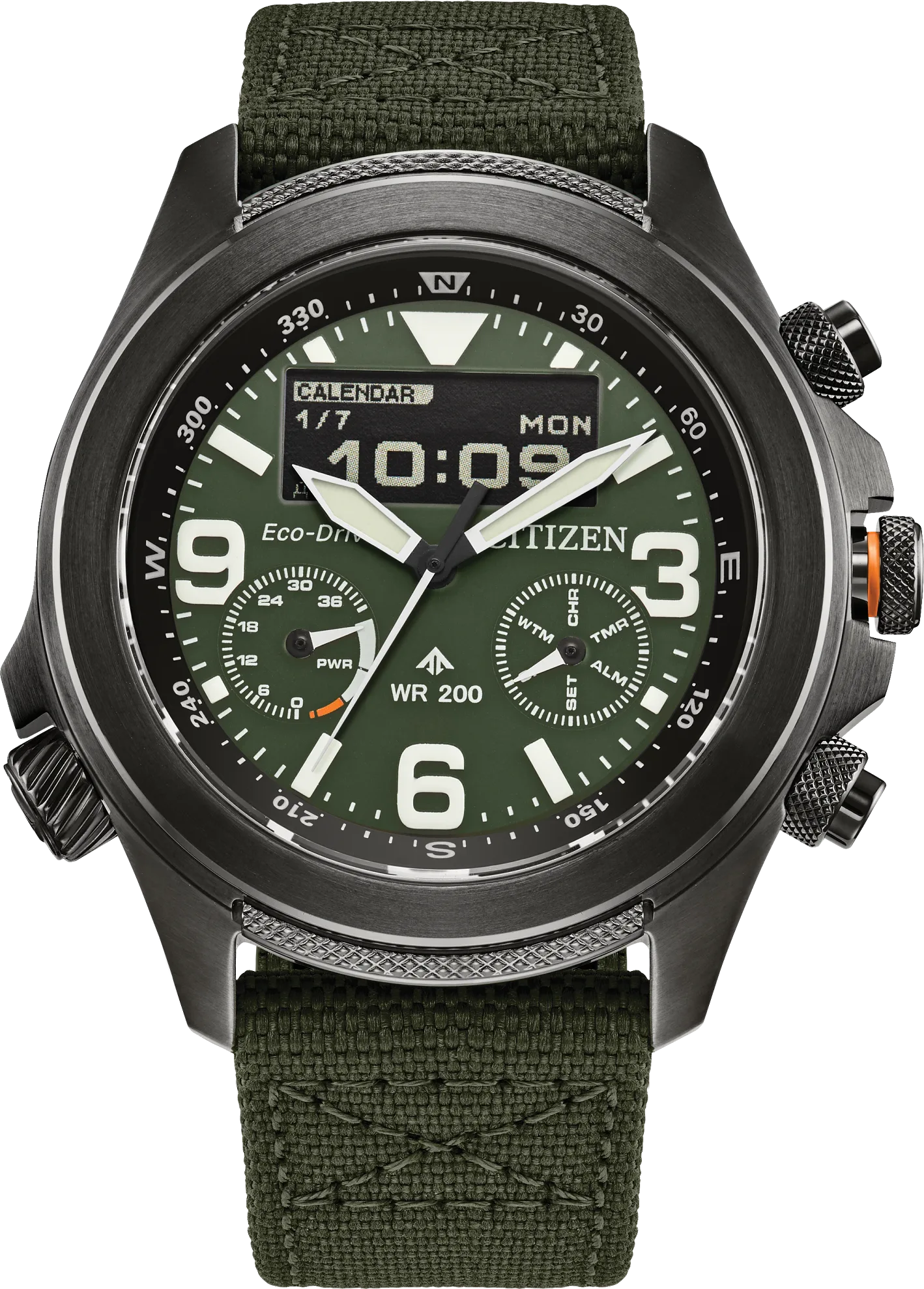 Citizen Promaster Land U822 — alternative to Islander Islander Rocky Point PVD Analog-Digital Watch with Black Dial #ISL-331