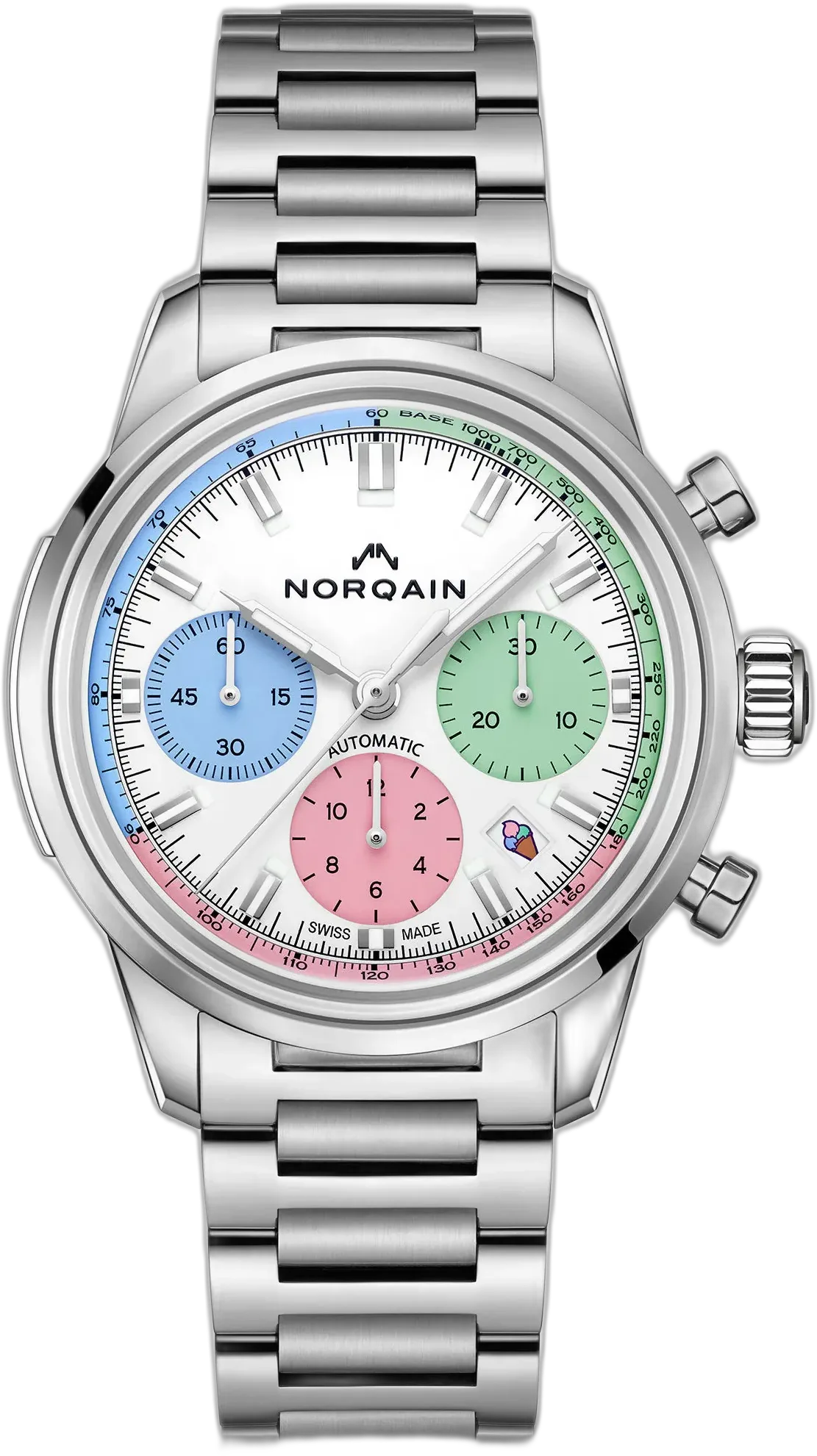 Norqain Freedom 60 Chrono 40mm Enjoy Life Special Edition — alternative to Nivada Grenchen Chronomaster Manual