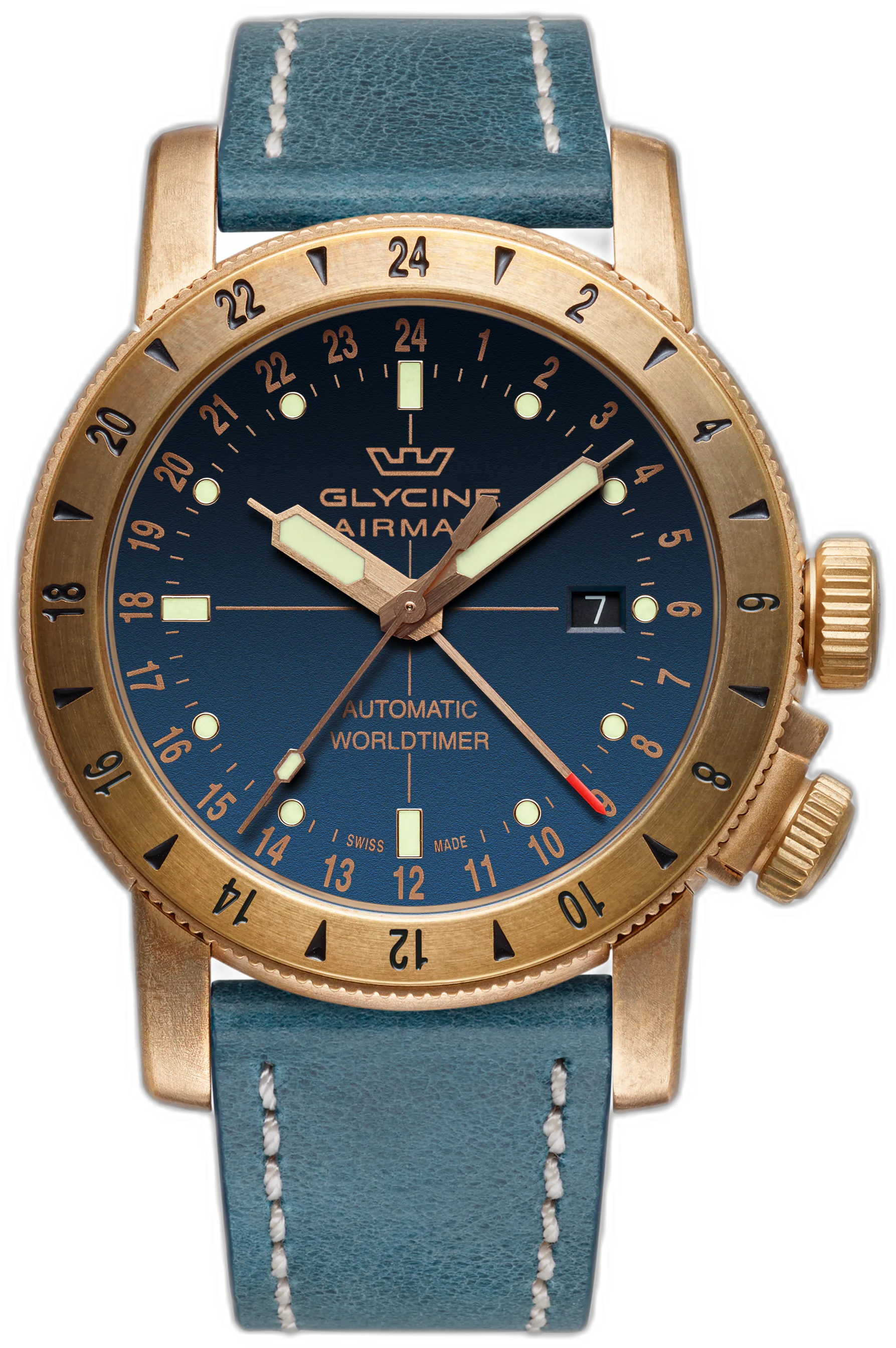 Glycine Airman Bronze GMT — alternative to Glycine Combat Sub Sport GMT
