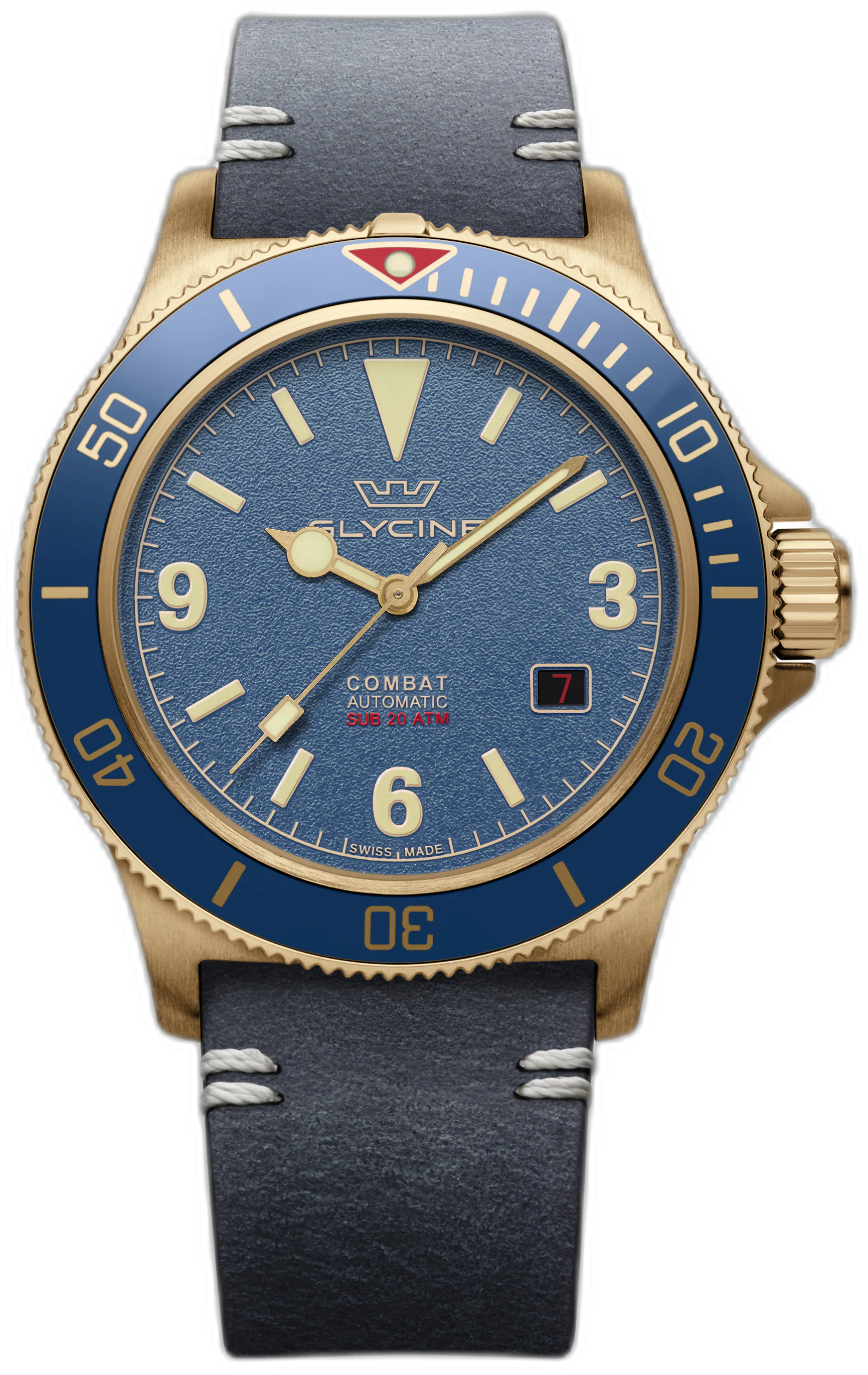 Glycine Combat Sub Vintage Bronze — alternative to Spinnaker Fleuss Pearl Diver Nessie
