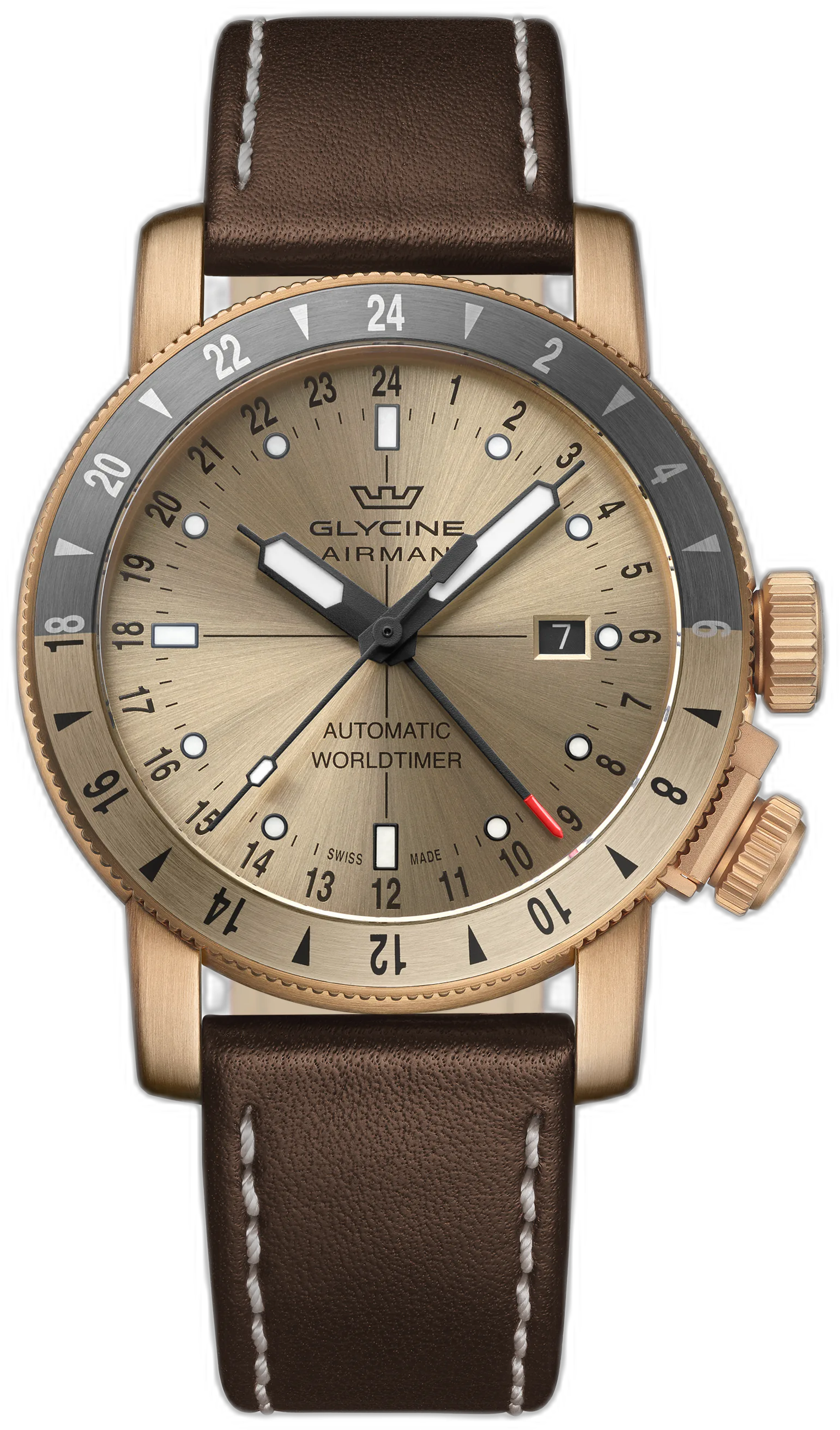 Glycine Airman Contemporary Bronze GMT — alternative to Orient Bambino Version 4