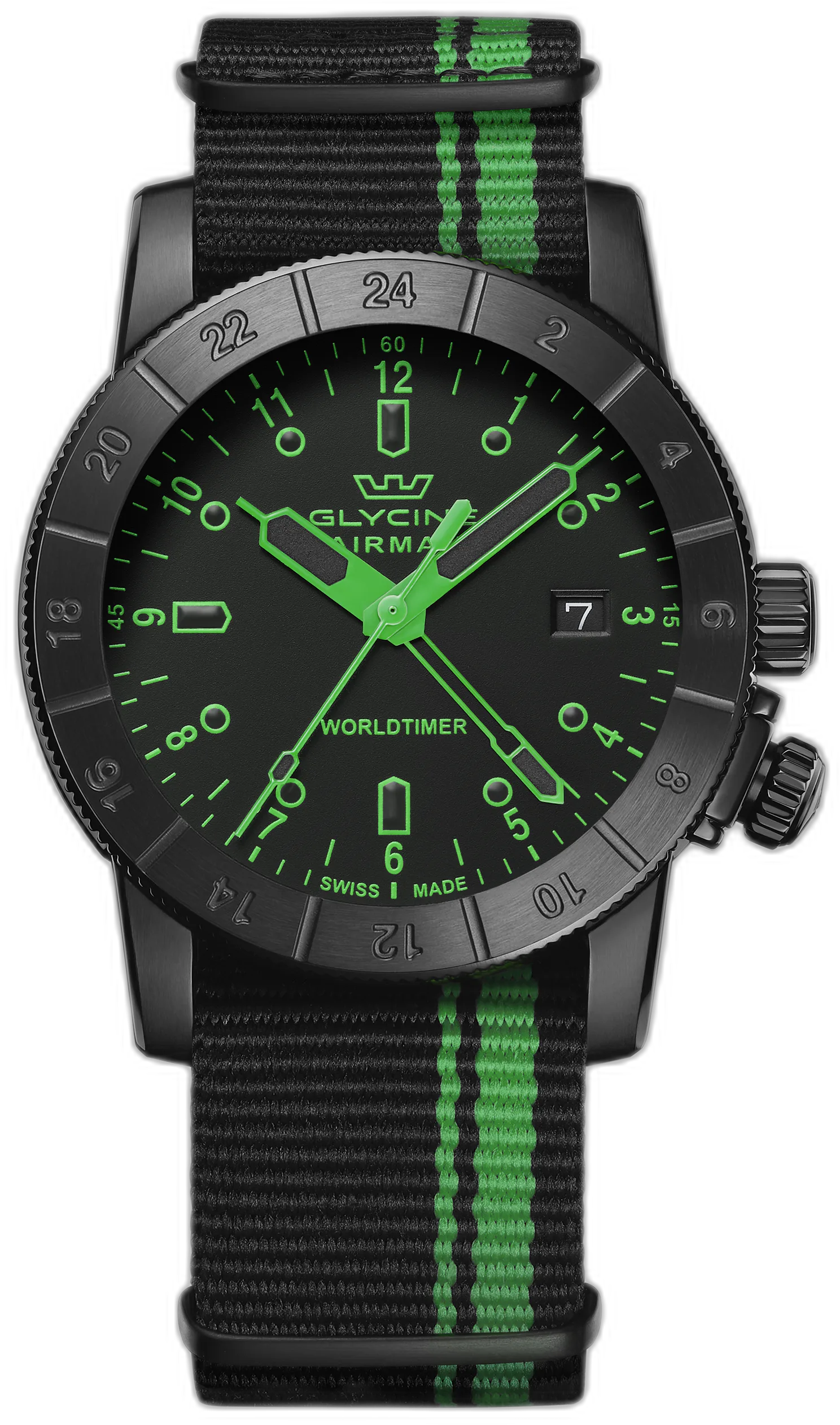Glycine Airman Worldtimer GMT — alternative to Citizen Mickey Mouse Explorer