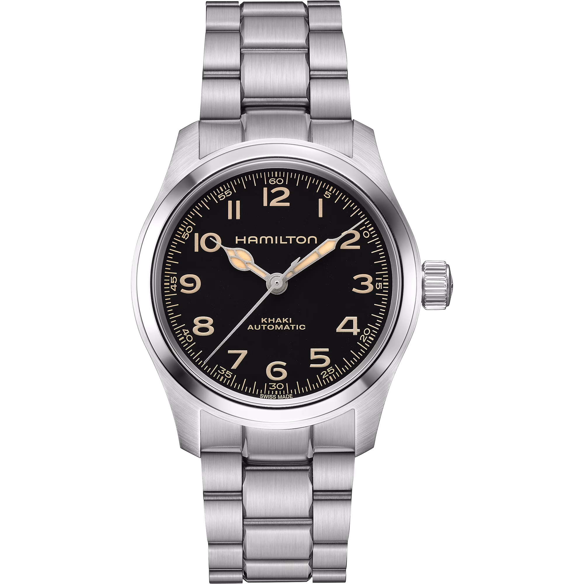 Hamilton Khaki Field Murph — alternative to Islander Islander Mitchel Black DLC Automatic Field Watch with Luminous Dial, AR Sapphire Crystal #ISL-83
