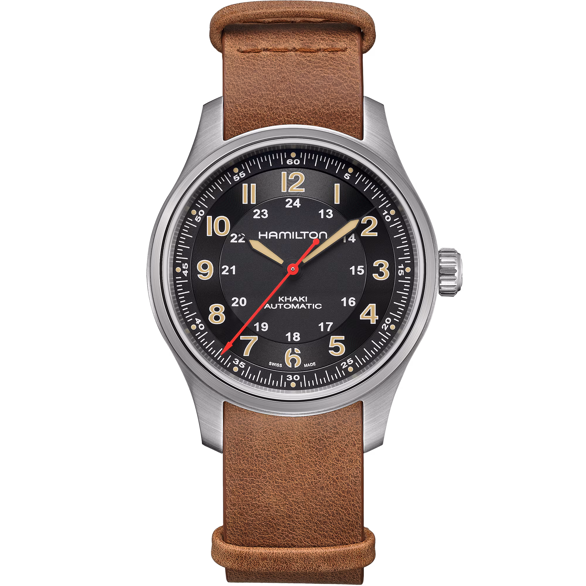 Hamilton Khaki Field Titanium Far Cry® 6 Limited Edition — alternative to Spinnaker Hull California (Olive Oyl Red)