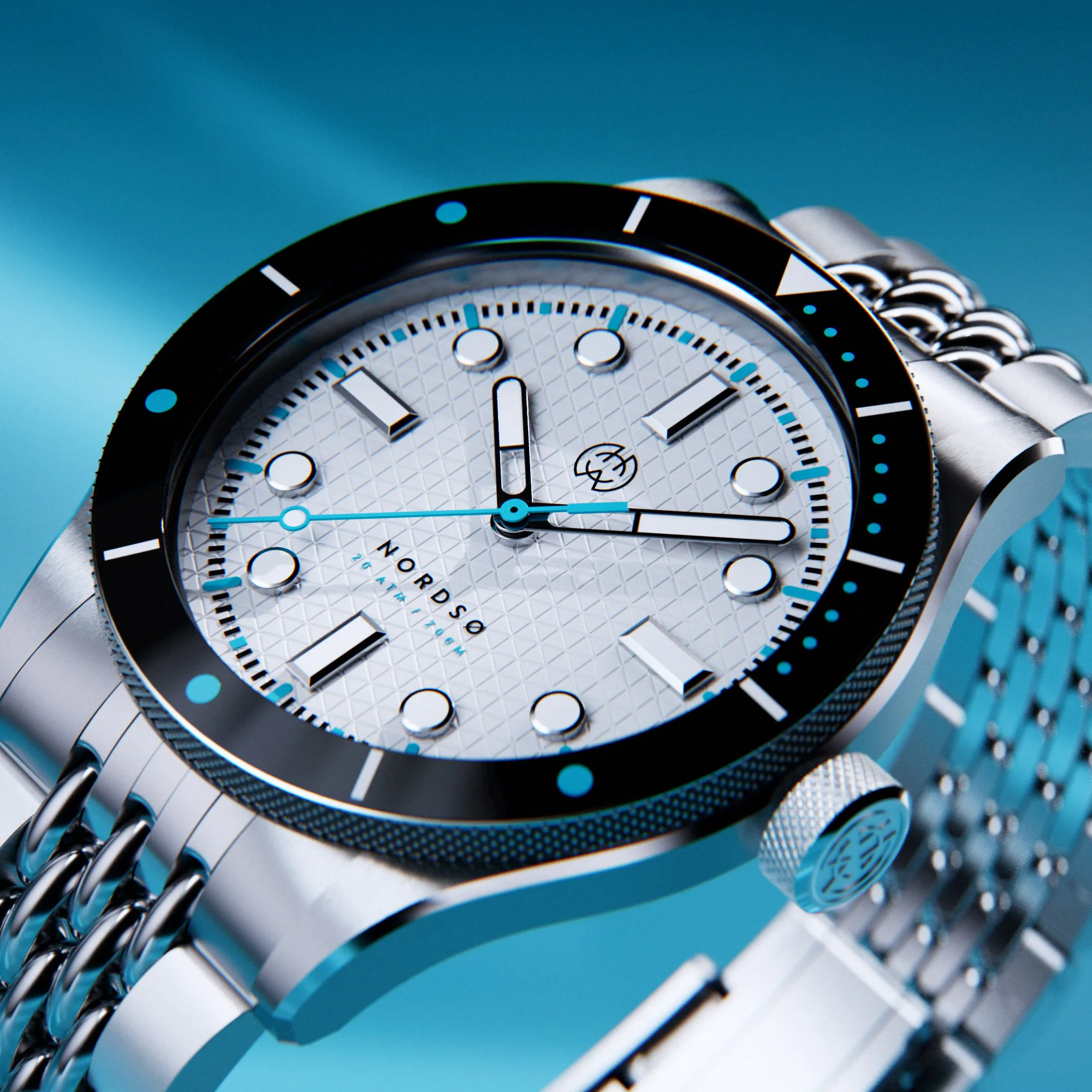Henry Archer Nordsø — alternative to Islander Islander Northport Hi-Beat Automatic Dive Watch with Ocean Blue and White Ripple Dial #ISL-195