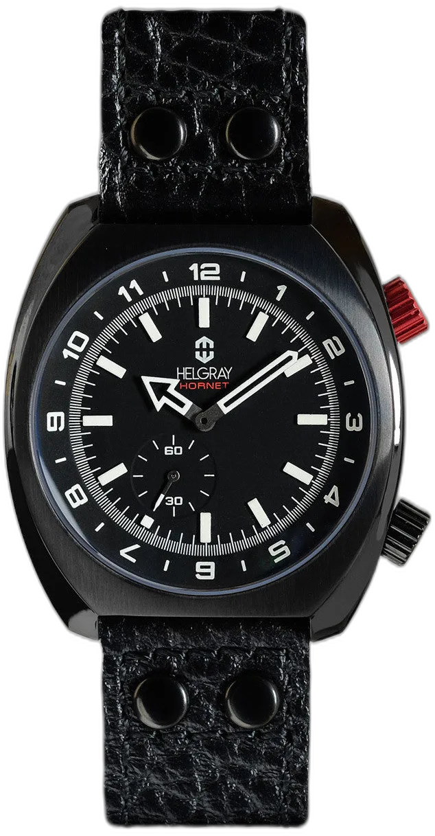 Helgray Hornet Bandit (Refurbished) — alternative to Islander Islander Rocky Point PVD Analog-Digital Watch with Black Dial #ISL-331