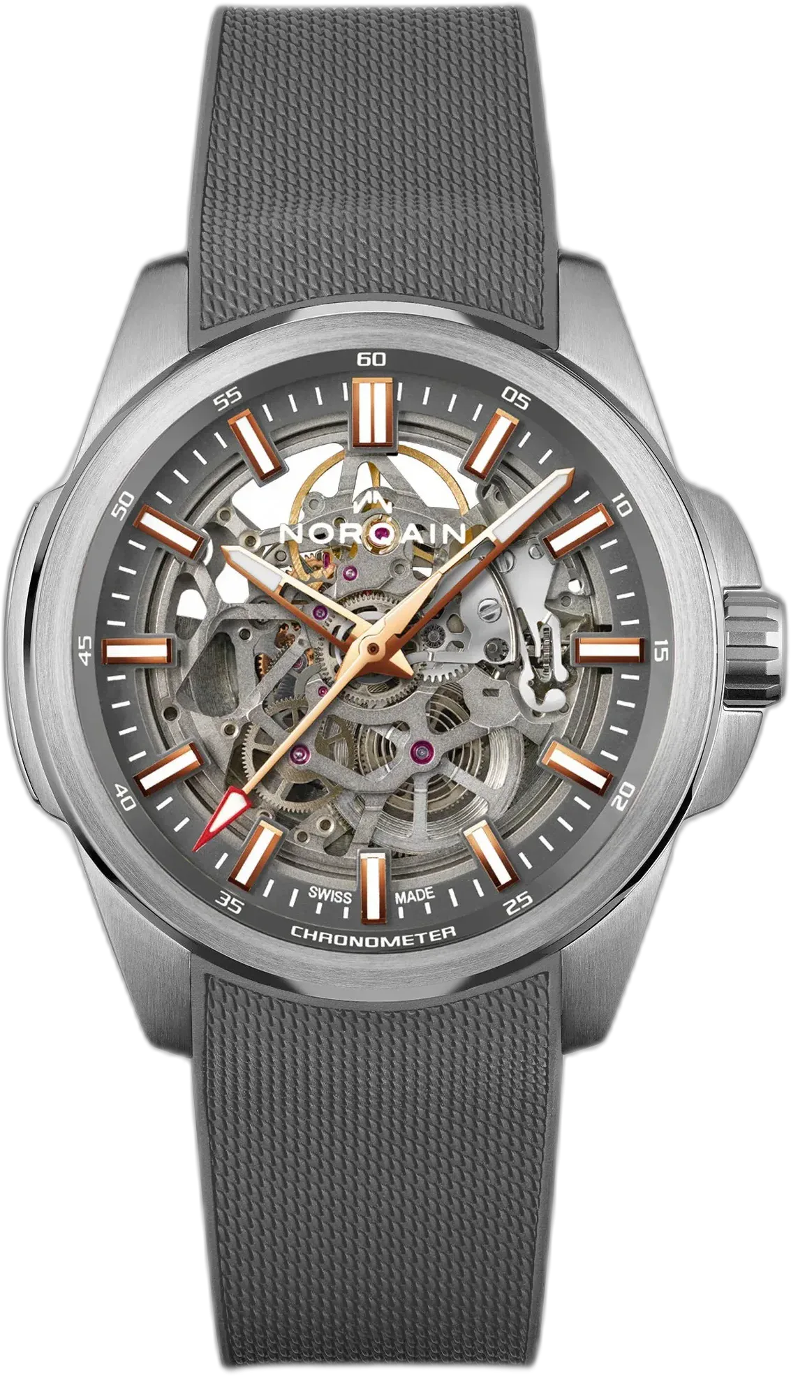 Norqain Independence Skeleton 42mm Grey Gold — alternative to Tissot T-Complication Squelette