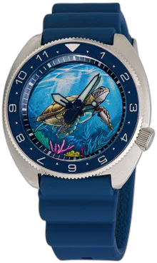 Islander Islander Automatic Turtle Dive Watch with Blue Dial #ISL-301 — alternative to Oblvlo JM Space