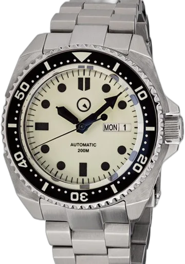 Islander Islander Luminous Dial Automatic Dive Watch with AR Double-Dome Sapphire Crystal, and Luminous Ceramic Bezel Insert #ISL-26 — alternative to Longines HYDROCONQUEST GMT