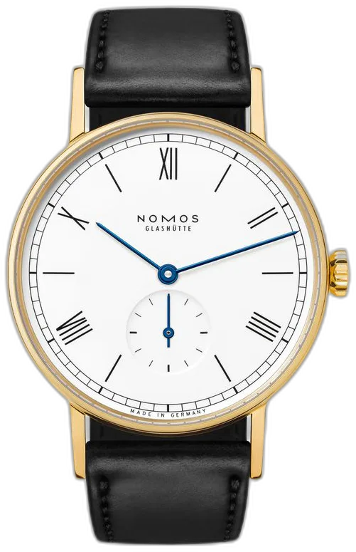 NOMOS Glashütte Ludwig gold enamel white — alternative to CIGA Design BLUE PLANET