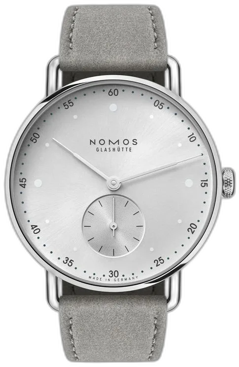 NOMOS Glashütte Metro 33 all silver — alternative to Longines ELEGANT COLLECTION