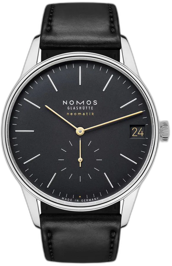 NOMOS Glashütte Orion neomatik 41 date new black — alternative to Longines FLAGSHIP HERITAGE