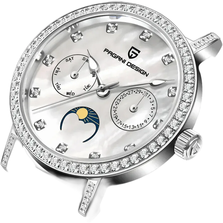 Pagani Design PD-1789 — alternative to Sinn 434 TW68 WG Mother-of-pearl W