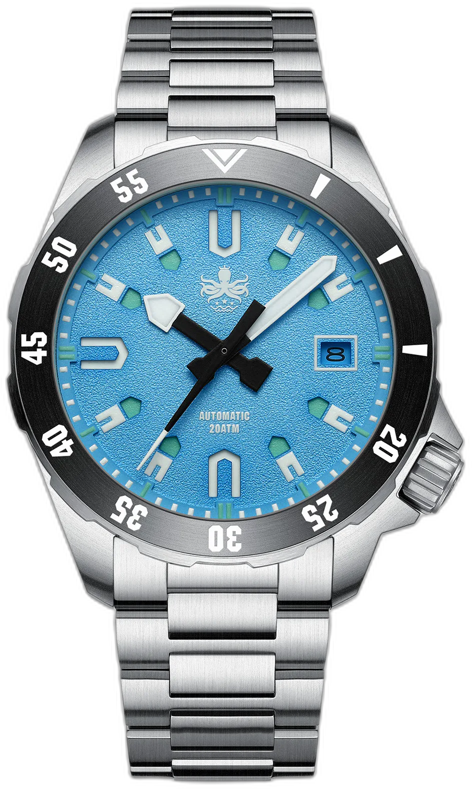 Phoibos Apollo — alternative to Islander Islander Northport Hi-Beat Automatic Dive Watch with Ocean Blue and White Ripple Dial #ISL-195