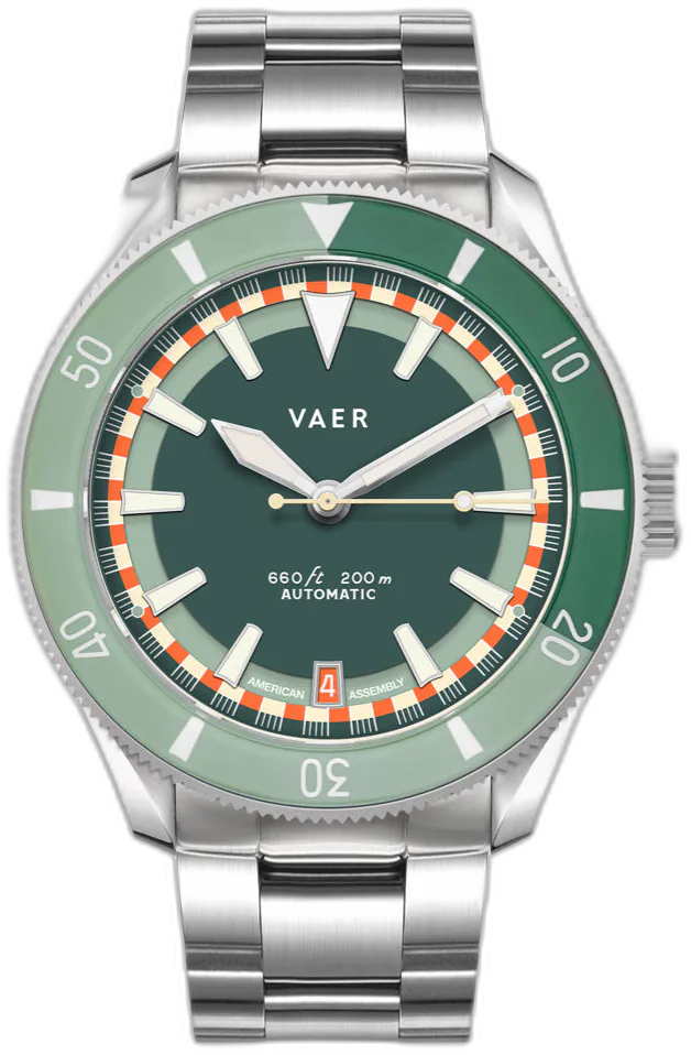 Vaer D5 Pacific Anacapa Auto — alternative to Islander Islander Northport Hi-Beat Automatic Dive Watch with Ocean Blue and White Ripple Dial #ISL-195